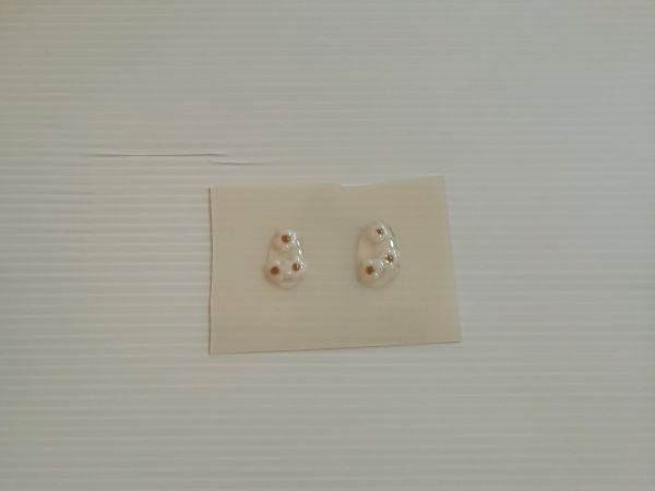 ②シリコンマットを敷いてパーツを作る