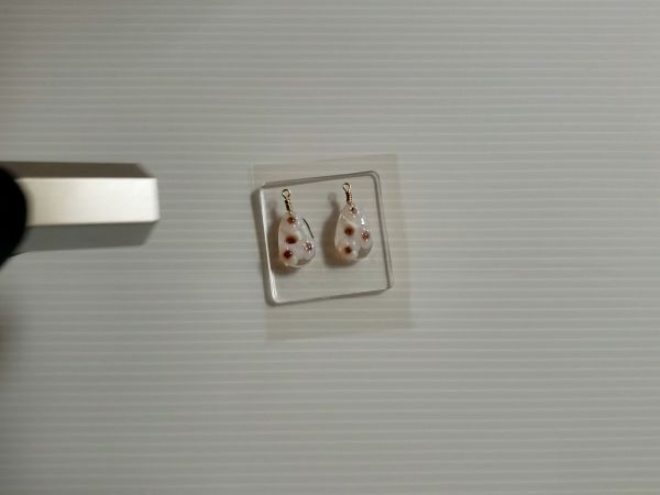 ⑤表面にも花柄を付けて立体感を出す