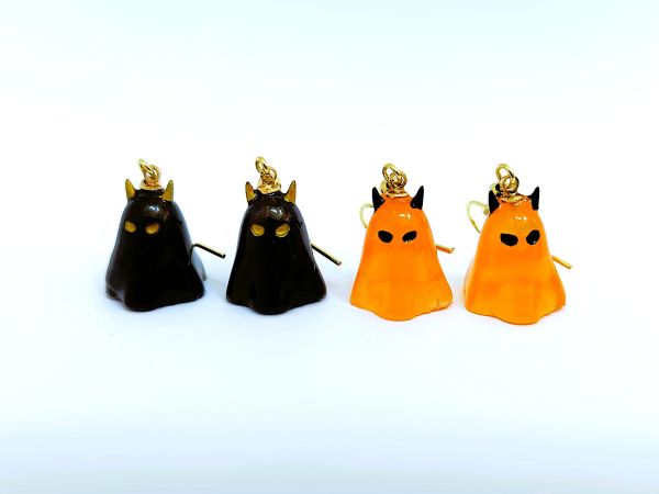ツノが可愛いシーツお化けピアスを作ってハロウィンを楽しもう！
