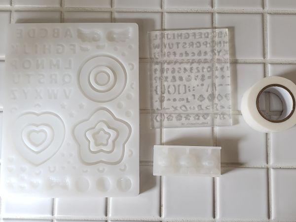 立体ミニアニマル・フープシェイカーモールド・手書き風アルファベットシリコンモールド・マスキングテープ