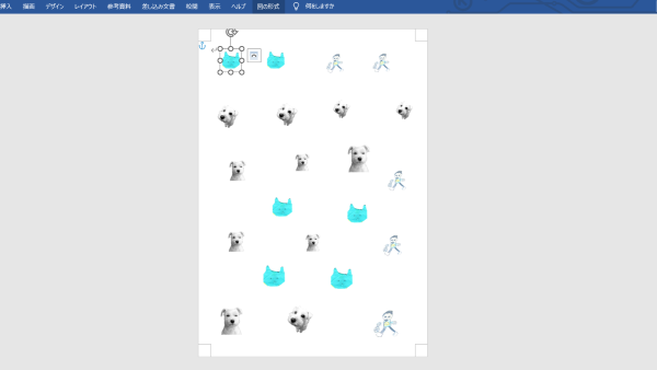 ①印刷した画像をデコパージュ液でコーティングする