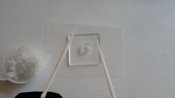 ②ふわふわかき氷のベースを作る