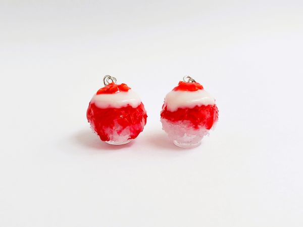 リアルなふわふわかき氷ピアスの作り方