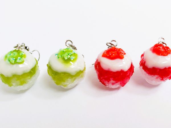 リアルなふわふわかき氷ピアスの作り方