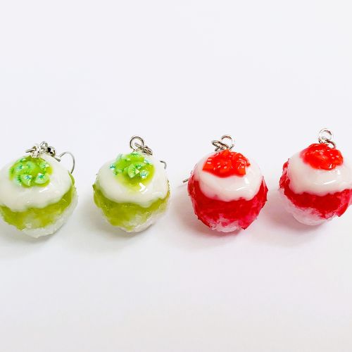リアルなふわふわかき氷ピアスの作り方【レジンで夏アクセサリーを手作り】